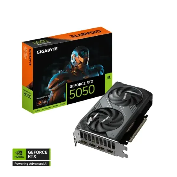 GIGABYTE GeForce RTX 5050 OC Low Profile 8GB GDDR6 Graphics Card